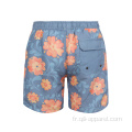 Short de bain à imprimé floral de style sport